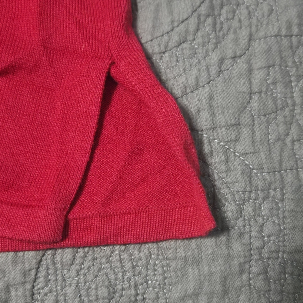 Quacker Factory Red beaded/sequined Tunic Top 2X Valentine's Day - Picture 9 of 10